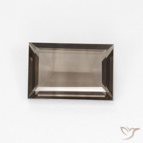 1.43ct Natürlicher hellbraun Rauchquarz, Baguette, VVS