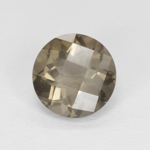1.22ct Natürlicher Medium Light-Brown Rauchquarz, Runden, VVS