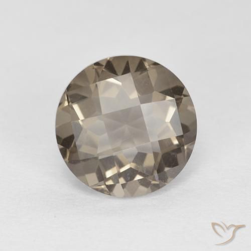 1.26ct Natürlicher hellbraun Rauchquarz, Runden, VVS