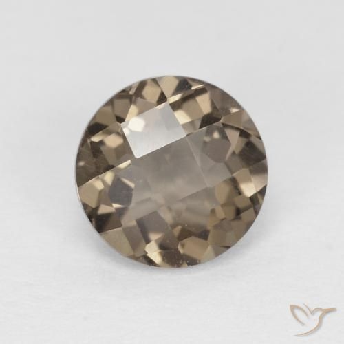 1.27ct Natürlicher Umbrabraun Rauchquarz, Runden, VVS