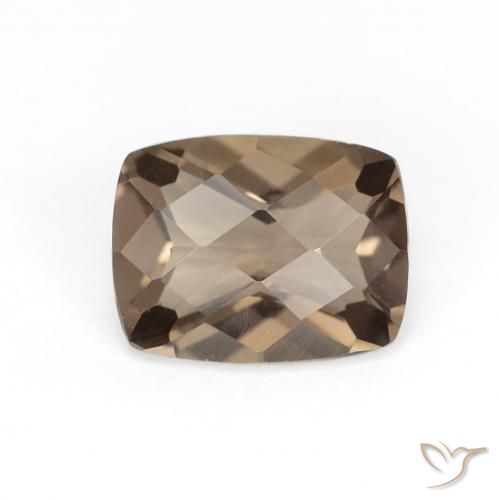 1.82ct Natürlicher Medium Light-Brown Rauchquarz, Kissen, VVS