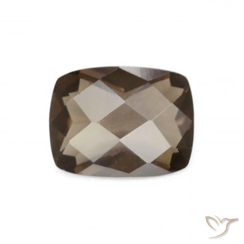 1.89ct Natürlicher Hickory Braun Rauchquarz, Kissen, VVS