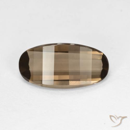 2.73ct Natürlicher hellbraun Rauchquarz, Oval, VVS