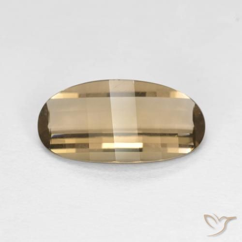 2.42ct Natürlicher Heller Mokka Rauchquarz, Oval, VVS