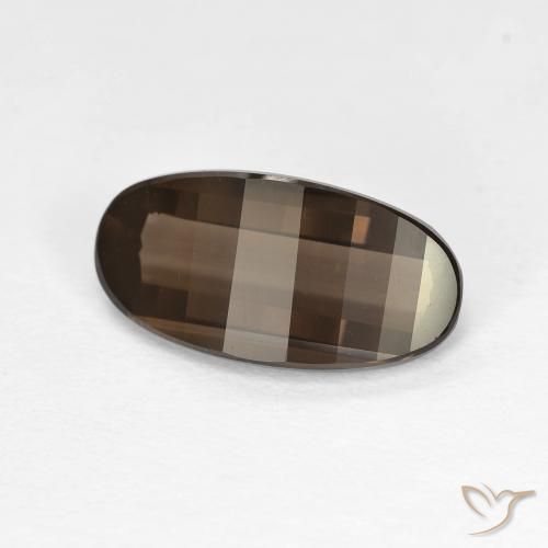2.85ct Natürlicher Mittel braun Rauchquarz, Oval, VVS