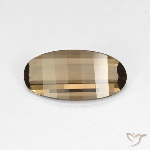 2.28ct Natürlicher Heller Mokka Rauchquarz, Oval, VVS