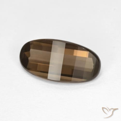 2.78ct Natürlicher Schokoladenbraun Rauchquarz, Oval, VVS