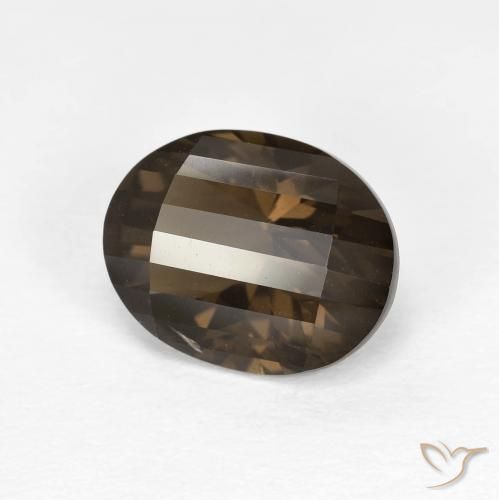 2.54ct Natürlicher Mittel braun Rauchquarz, Oval, VVS