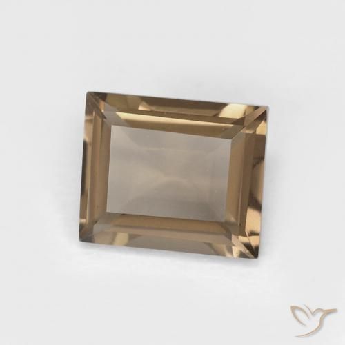 9,17 ctw natürlicher Medium Light-Brown Rauchquarz, Baguette, VVS