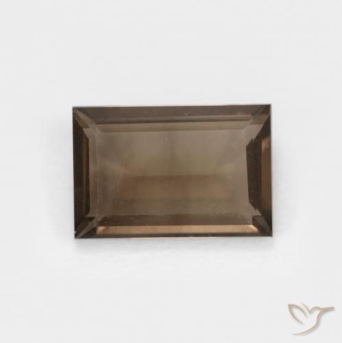 1.43ct Natürlicher Warmes Braun Rauchquarz, Baguette, VVS