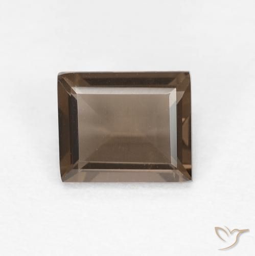 0.82ct Natürlicher Hickory Braun Rauchquarz, Baguette, VVS