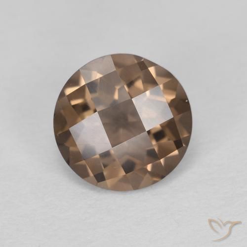 1.19ct Natürlicher hellbraun Rauchquarz, Runden, VVS