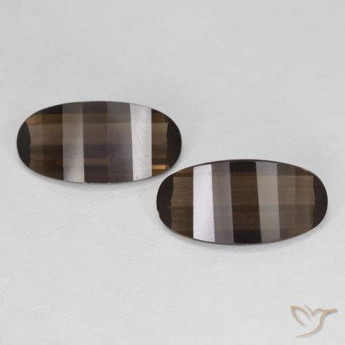 4.94ctw Natürlicher Hickory Braun Rauchquarz, Oval, VVS