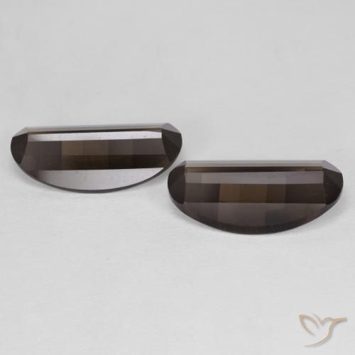 4.94 ct natürliche Hickory Braun Rauchquarz-Edelsteine, Oval, VVS