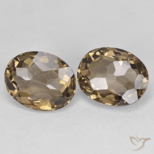 4.52 ct natürliche Mittel braun Rauchquarz-Edelsteine, Oval, VVS