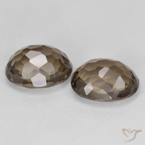 4.52 ct natürliche Mittel braun Rauchquarz-Edelsteine, Oval, VVS
