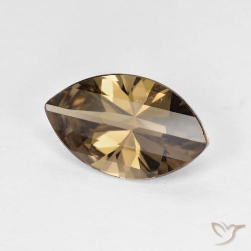 2.49ct Natürlicher Helles Kaffeebraun Rauchquarz, Marquise, VVS