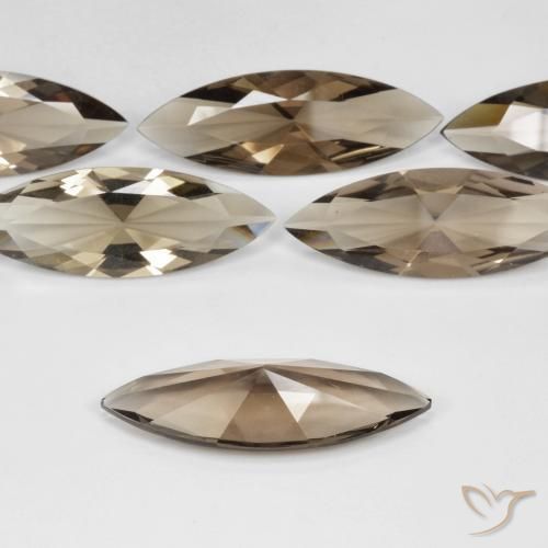 9,17 ctw natürlicher Mittel braun Rauchquarz, Marquise, VVS