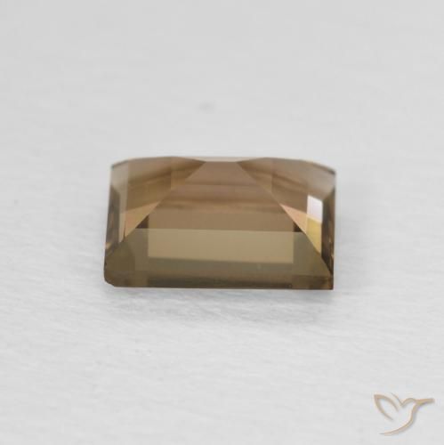 9,17 ctw natürlicher Medium Dark-Brown Rauchquarz, Baguette, VVS