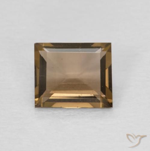0.89ct Natürlicher Warmes Braun Rauchquarz, Baguette, VVS