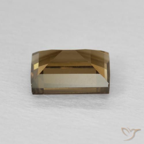 9,17 ctw natürlicher Medium Dark-Brown Rauchquarz, Baguette, VVS