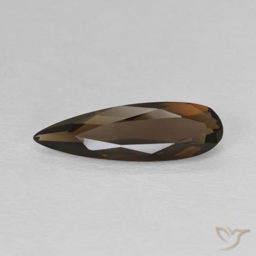 1.75ct Natürlicher Braun Rauchquarz, Birnenform, VVS