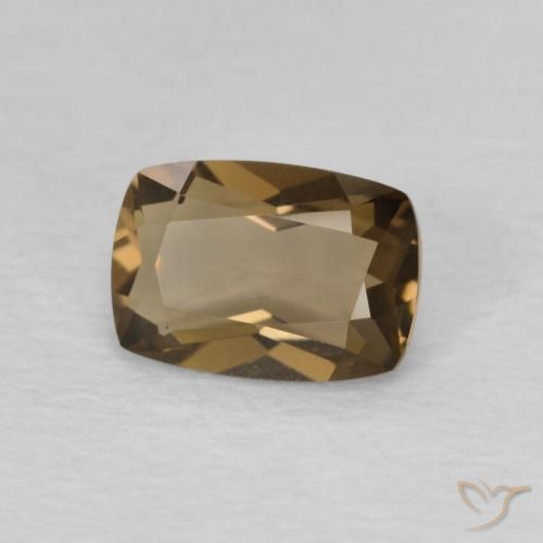 9,17 ctw natürlicher Medium Dark-Brown Rauchquarz, Kissen, VVS