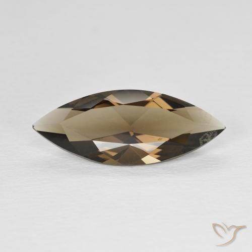 2.93ct Natürlicher Warmes Braun Rauchquarz, Marquise, VVS