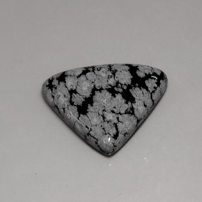 17,24 ctw natürlicher mehrfarbiger Schneeflockenobsidian, Trillion, Lichtundurchlässig