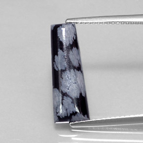 9,17 ctw natürlicher Schneeflocke Schneeflockenobsidian, Ausgefallene Form, Lichtundurchlässig