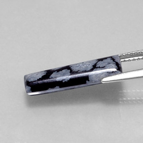 9,17 ctw natürlicher Schneeflocke Schneeflockenobsidian, Ausgefallene Form, Lichtundurchlässig