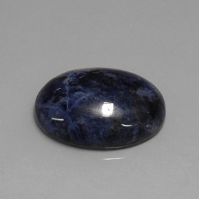 11,75 ctw natürlicher blauer Sodalith, Oval Schliff, Lichtundurchlässig
