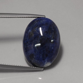 12,23 ctw natürlicher blauer Sodalith, Oval Schliff, Lichtundurchlässig