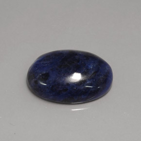 12,23 ctw natürlicher blauer Sodalith, Oval Schliff, Lichtundurchlässig