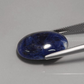 12,23 ctw natürlicher blauer Sodalith, Oval Schliff, Lichtundurchlässig