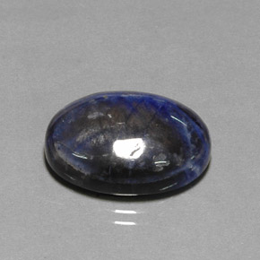 12,79 ctw natürlicher blauer Sodalith, Oval Schliff, Lichtundurchlässig