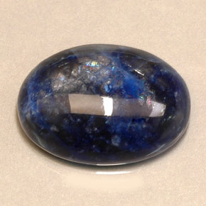 12,79 ctw natürlicher blauer Sodalith, Oval Schliff, Lichtundurchlässig