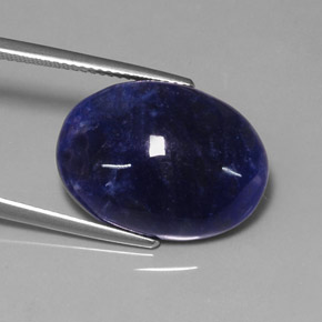 11,35 ctw natürlicher blauer Sodalith, Oval Schliff, Lichtundurchlässig