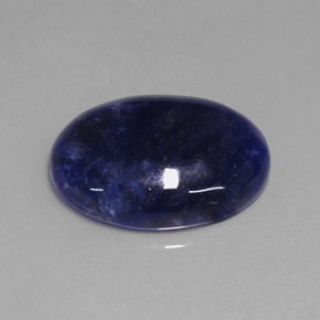 11,35 ctw natürlicher blauer Sodalith, Oval Schliff, Lichtundurchlässig