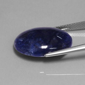 11,35 ctw natürlicher blauer Sodalith, Oval Schliff, Lichtundurchlässig