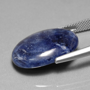 10,96 ctw natürlicher blauer Sodalith, Oval Schliff, Lichtundurchlässig