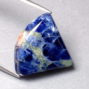 10,30 ctw natürlicher blauer Sodalith, Fantasieschliff, Lichtundurchlässig