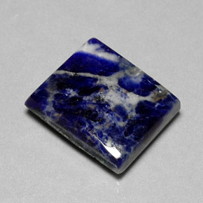 16,13 ctw natürlicher blauer Sodalith, Baguette, Lichtundurchlässig