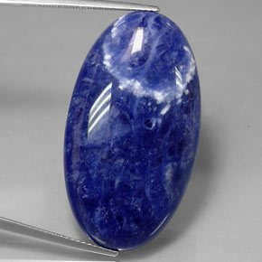 23,94 ctw natürlicher blauer Sodalith, Oval Schliff, Lichtundurchlässig