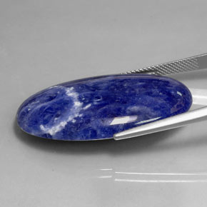 23,94 ctw natürlicher blauer Sodalith, Oval Schliff, Lichtundurchlässig