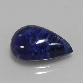 5,58 ctw natürlicher blauer Sodalith, Birnenform, Lichtundurchlässig