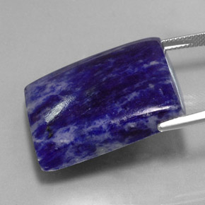 46,25 ctw natürlicher blauer Sodalith, Baguette, Lichtundurchlässig
