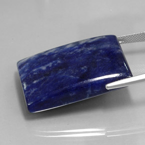 60,46 ctw natürlicher blauer Sodalith, Baguette, Lichtundurchlässig