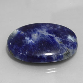 56,50 ctw natürlicher blauer Sodalith, Oval Schliff, Lichtundurchlässig