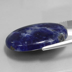 56,50 ctw natürlicher blauer Sodalith, Oval Schliff, Lichtundurchlässig